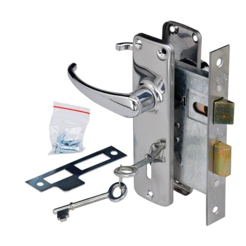 3L LUCA LOCKSET 8"STR SN/BP