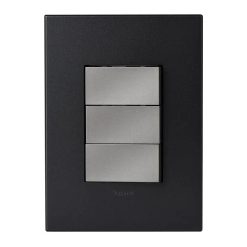 2X4 3LEVER 1WAY GRAPHITE SWITCH GR
