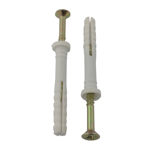 NAIL IN WHITE RIMMED 6x35mm (PACK QTY: 6)