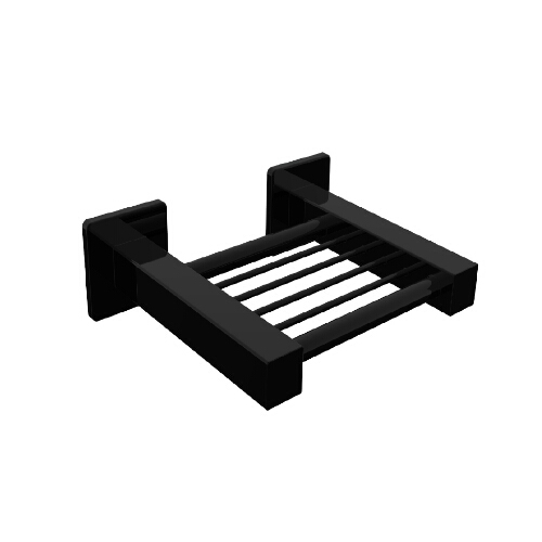 SQUARE SOAP BASKET BLACK