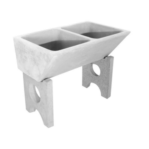 CONCRETE DBL WASH TROUGH