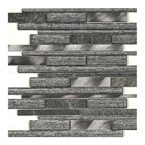 GLACIER MIDNIGHT INTERLOCK GLASS/ALLU/STONE