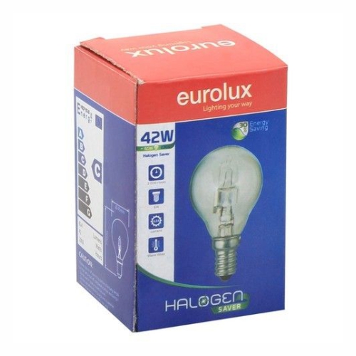 42W HALOGEN GOLFBALL E14E27B22