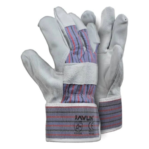 LEATHER-CANDY STRIPE GLOVES