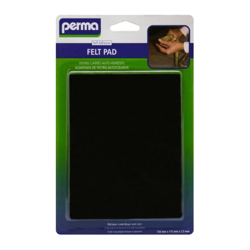 ADHESIVE FELT BLK PAD 150MMX115MM