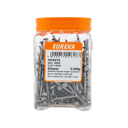 NAIL WIRE FLAT HEAD 63mm (PACK QTY: 450g)