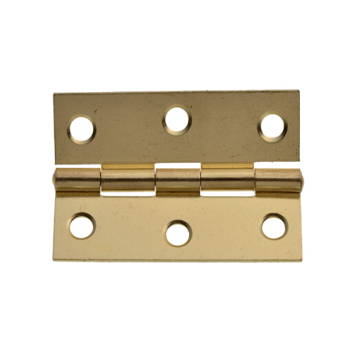 75MM BUTT HINGE BRASS PAIR CARDED