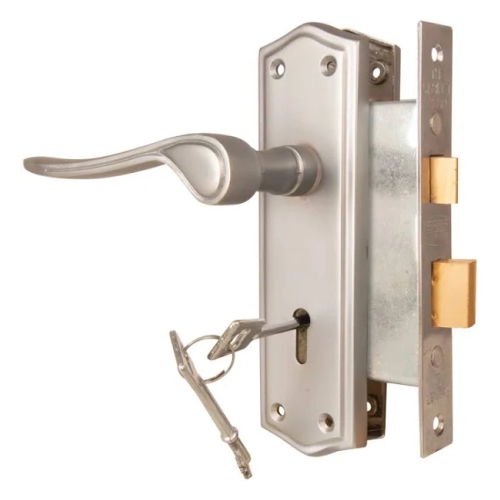 LOCK 3L HANDL SATIN CHROME (PACK QTY: 1)