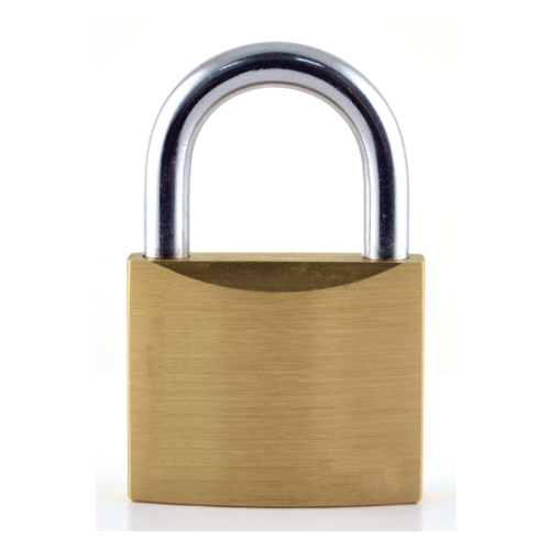 PADLOCK BRASS ECONO 50mm (PACK QTY: 1)