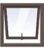 600X600 ALUM BRONZE WINDOW OPEN ONCE