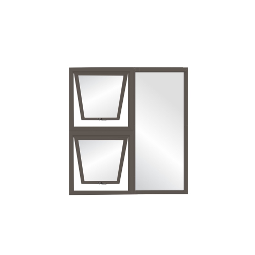 1200X1200 ALUM BRONZE WINDOW OPEN TWICE