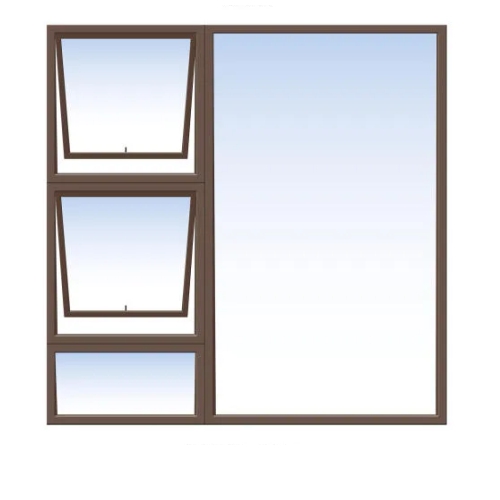 1500X1500 ALUM BRONZE WINDOW 2OPEN NOVA