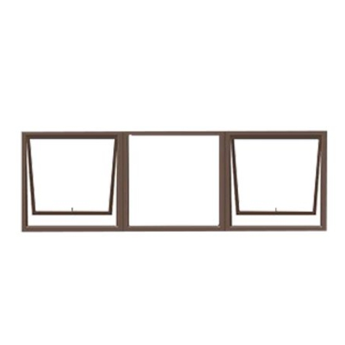 ALU WINDOW S/LIGHT 621 2OPEN BRZ