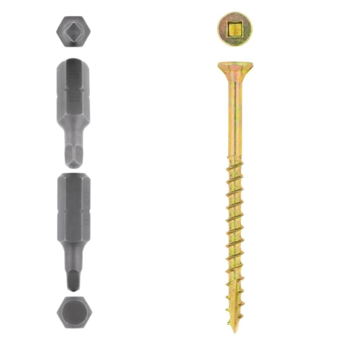 CUT-SCR SMTH SHK YP 4.0x100mm (PACK QTY: 125)