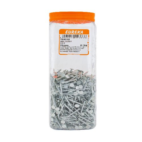 NAIL CLOUT GALV 25mm (PACK QTY: 1kg)