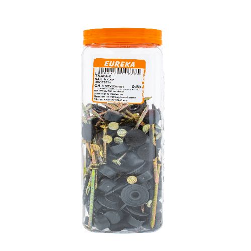NAIL & CAP ROOFSEAL CH 3.55x65mm (PACK QTY: 50)