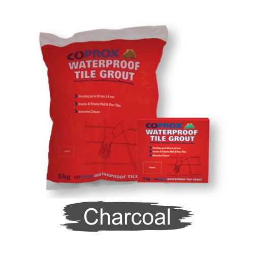 1KG COPROX TILE GROUT CHARCOAL
